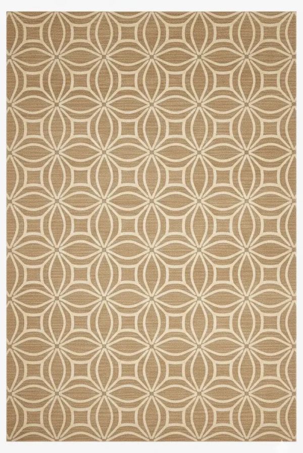 Modern Beige Geometric Hand Tufted Area Rug