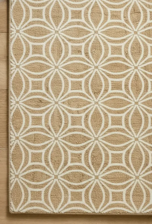 Modern Beige Geometric Hand Tufted Area Rug